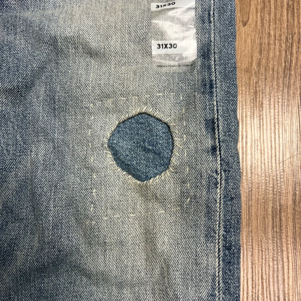 Levi's 512 Slim Taper Women's Denim Jeans Grunge Distressed‎ Sashiko Embroidered